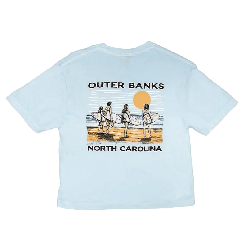 Chambray Vintage Coastal Crop Top 1