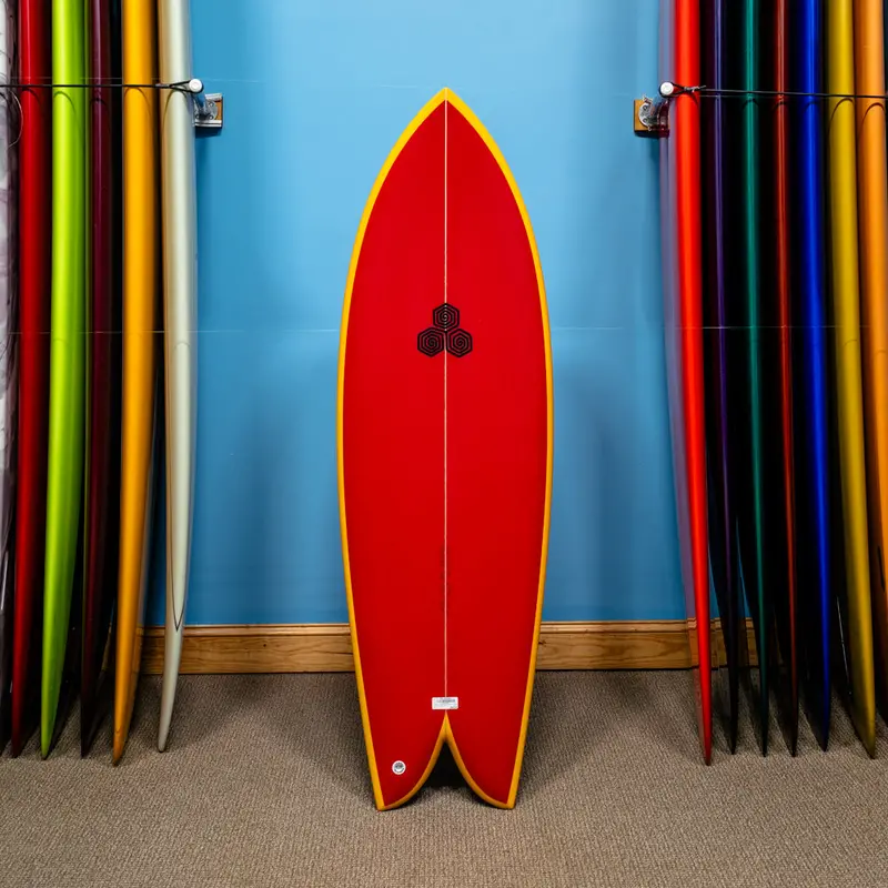 Channel Islands Feb'S Fish Surfboard – Pu/Poly Construction, 5'5" 1