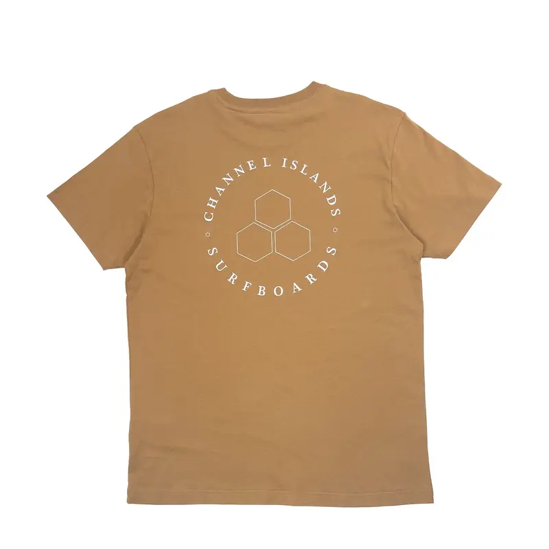 Channel Islands Hex Circle 2.0 T-Shirt In Desert Tan 1