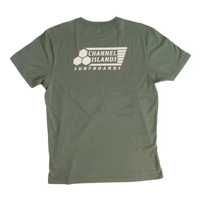 Channel Islands Modern Flag Design T-Shirt In Thyme Green 1