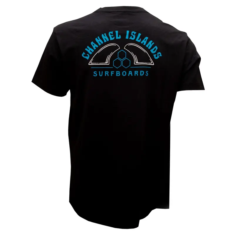 Channel Islands Retro Fins Graphic T-Shirt In Black 1