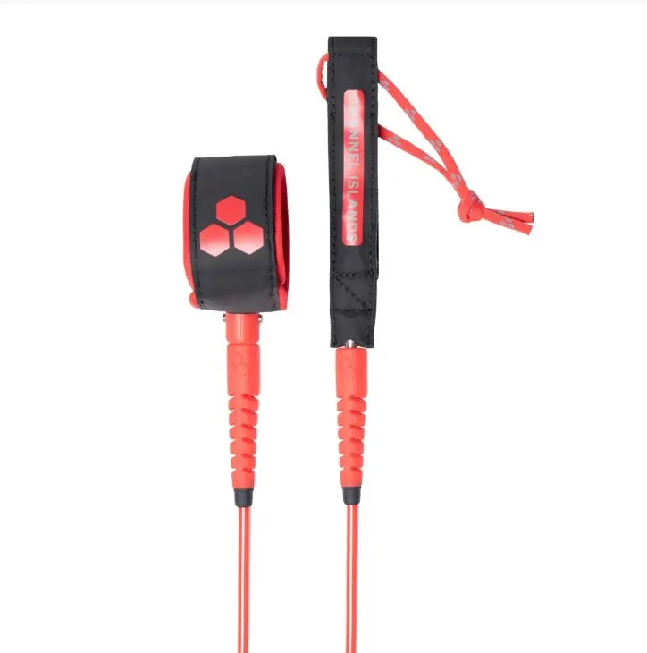 Channel Islands Round Everyday Surf Leash – Fire Castle Design, 8 Ft × 1/4 In 1