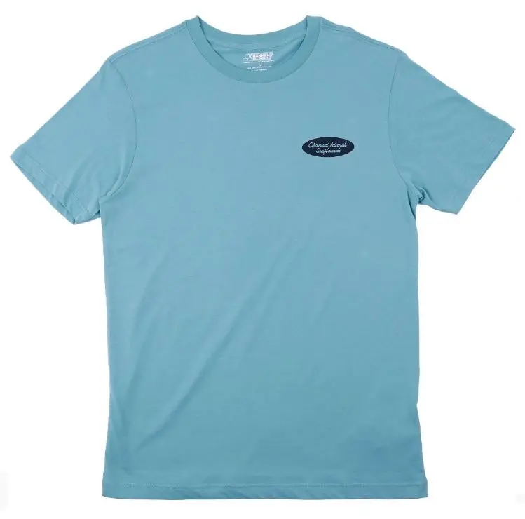 Channel Islands Shapes & Designs Tee – Aqua Blue Print 1