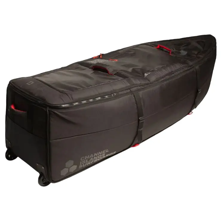 Channel Islands Team Wheeled Surfboard Bag – Sleek Black 1