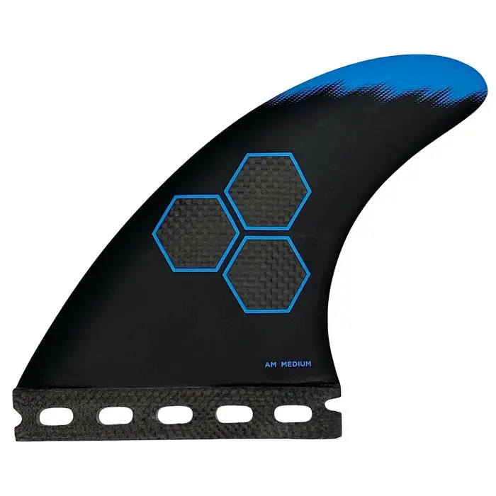 Channel Islands Tech 2 Tri/Quad Fin Set – Blue, Medium 1