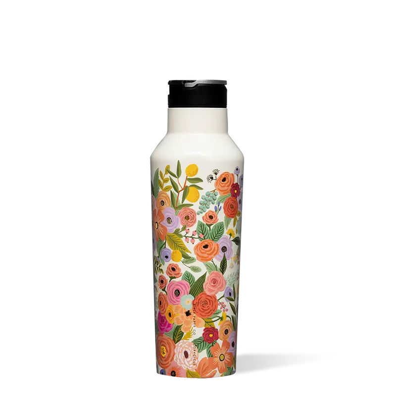 Corkcicle X Rifle Paper Co. 20 Oz Sport Canteen – Garden Party Design 1