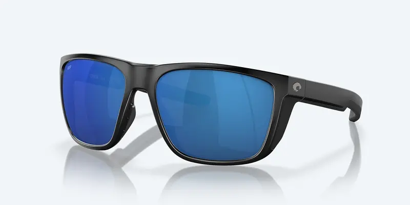 Costa Ferg Polarized Sunglasses – Matte Black Frame With Blue Mirror 580P Lenses 1
