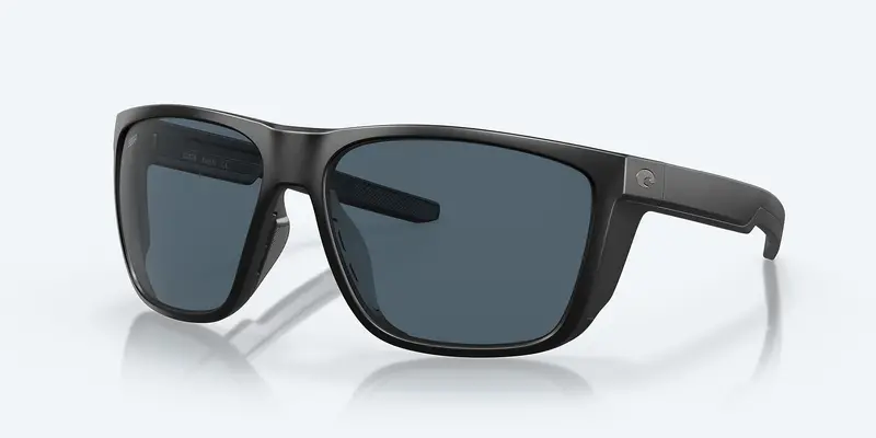 Costa Ferg Xl Polarized Sunglasses – Matte Black Frame With Gray 580P Lenses 1