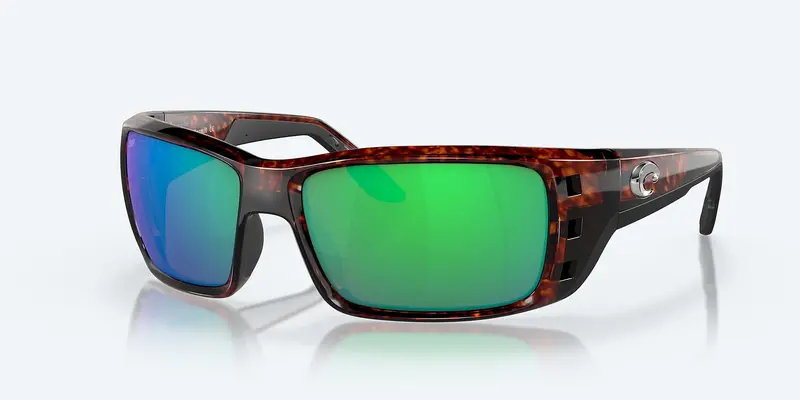 Costa Permit Polarized Sunglasses – Tortoise Frame With Green Mirror 580P Lenses 1