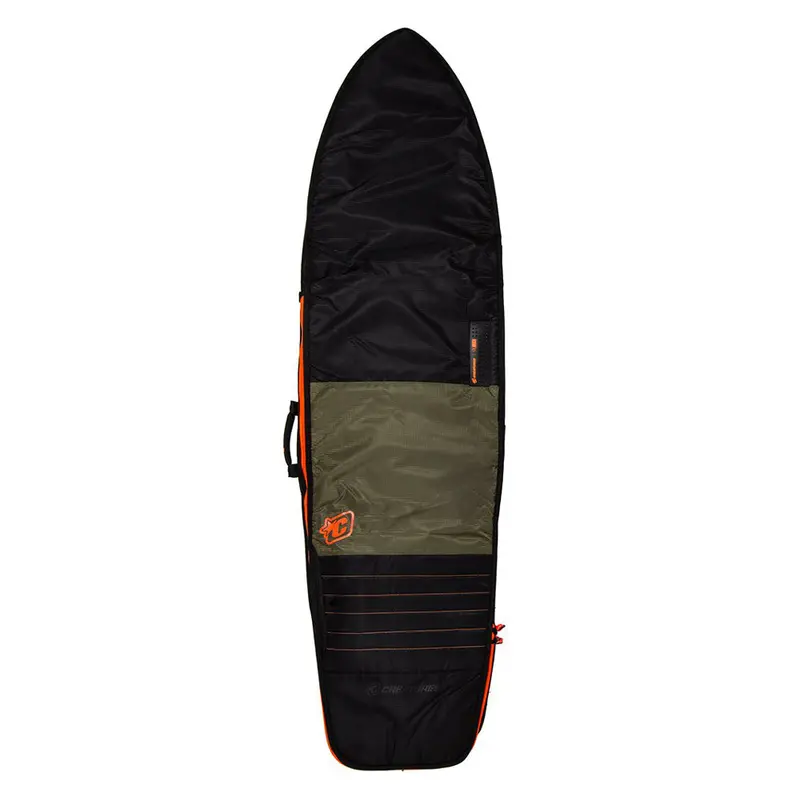 Creatures Fish Surfboard Travel Bag – Army Green/Orange, 6'3" 1