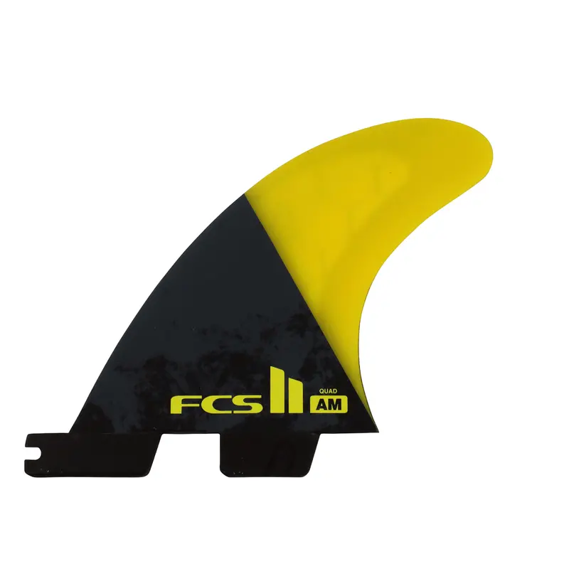 Fcs Ii Am Pc Quad Rear Fin Set – Vibrant Yellow, Large 1