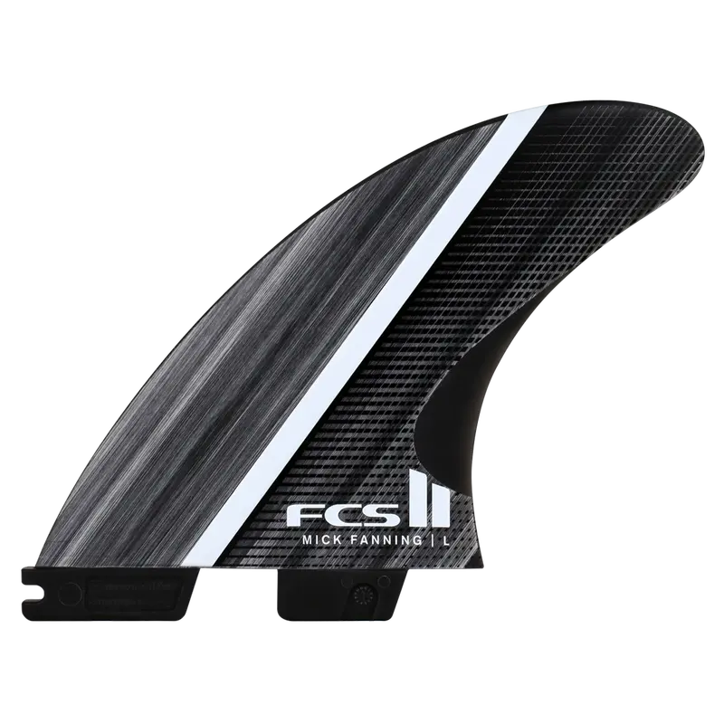 Fcs Ii Mf Glass Fibre Tri Fin Set – Smoke/White, Medium 1