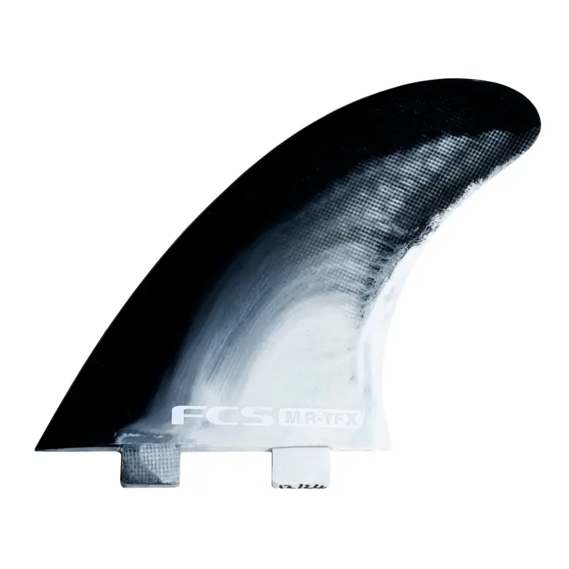 Fcs Mr Pc Twin +1 Fin Set – Black/White Swirl, Medium/Large 1