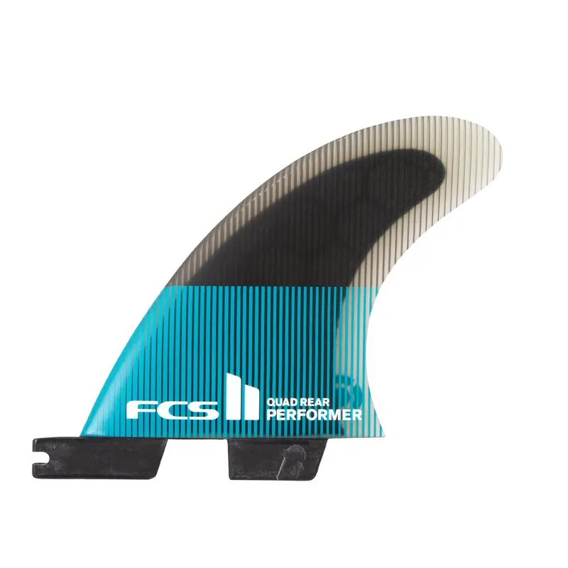 Fcs Performer Pc Quad Rear Fin Set – Teal/Black, Medium 1