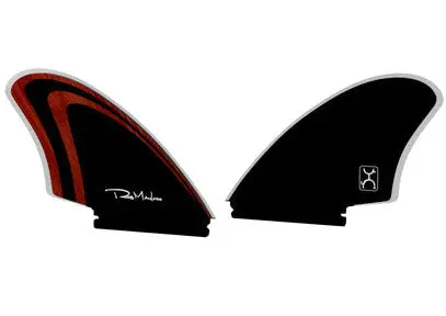 Firewire Machado Too Fish Twin Keel Fin Set – Red/Black, Single Tab 1