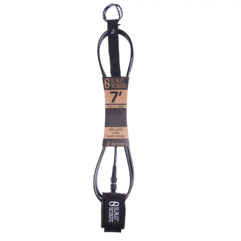 Firewire Slater Designs Regular Surf Leash – 7' X 7.0Mm, Black 1