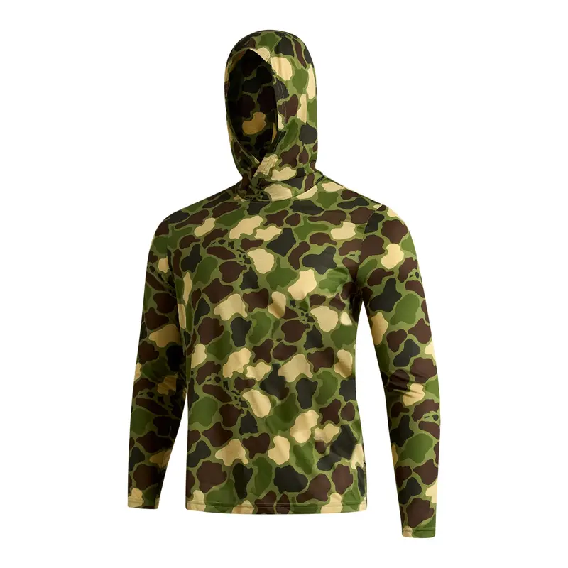 Florence Marine X Airtex Hooded Long-Sleeve Shirt – Tropic Green Camo 1