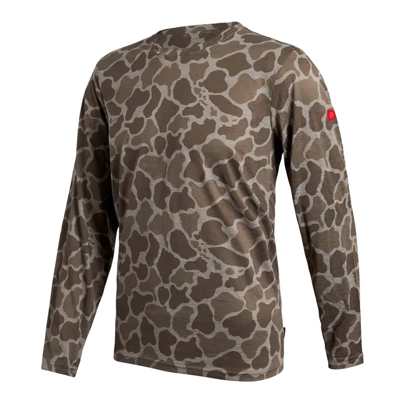 Florence Marine X Airtex Tan Camo Heather Long-Sleeve Shirt 1