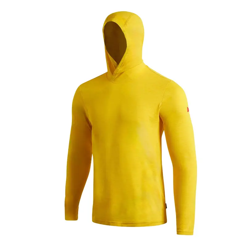 Florence Marine X Airtex Yellow Hooded Long-Sleeve Shirt 1