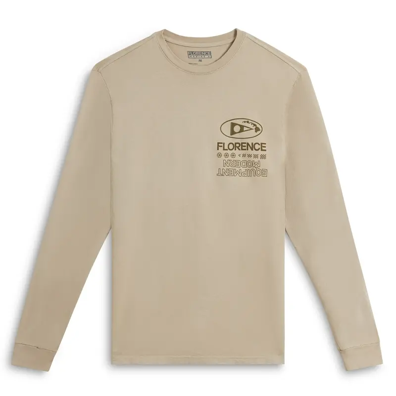 Florence Marine X Decal Long-Sleeve Tee – Tan 1