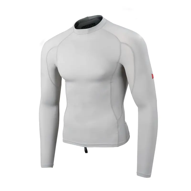 Florence Marine X Long-Sleeve Rashguard In Silver 1