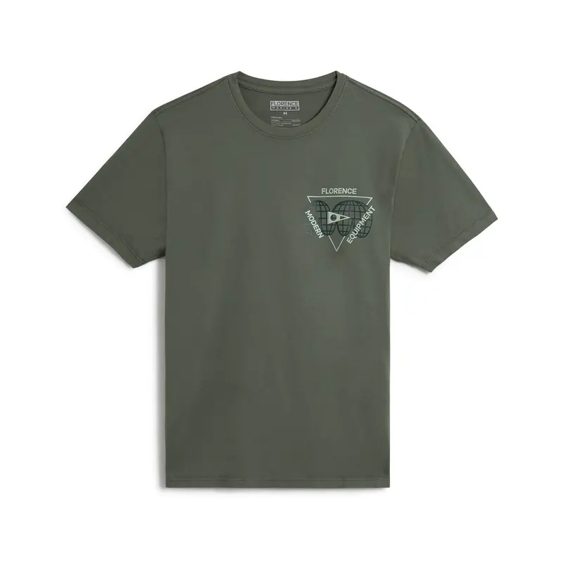 Florence Marine X Meridian Short-Sleeve Tee In Dark Sage 1