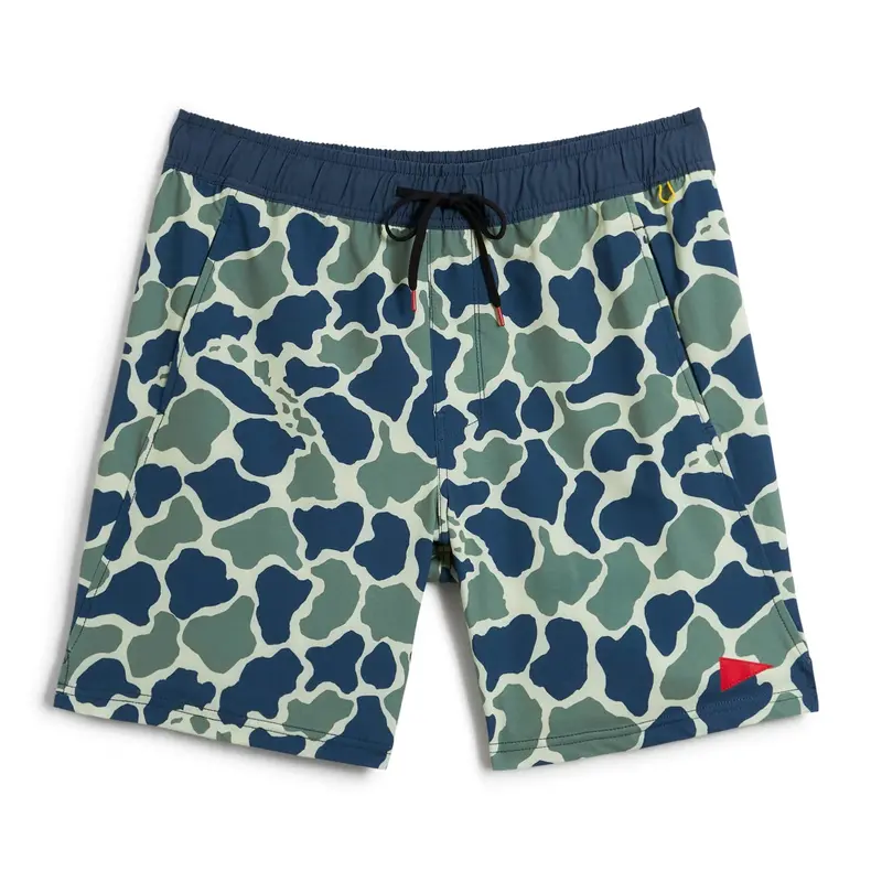 Florence Marine X Standard Issue Elastic Waist Shorts – Blue Camo 1