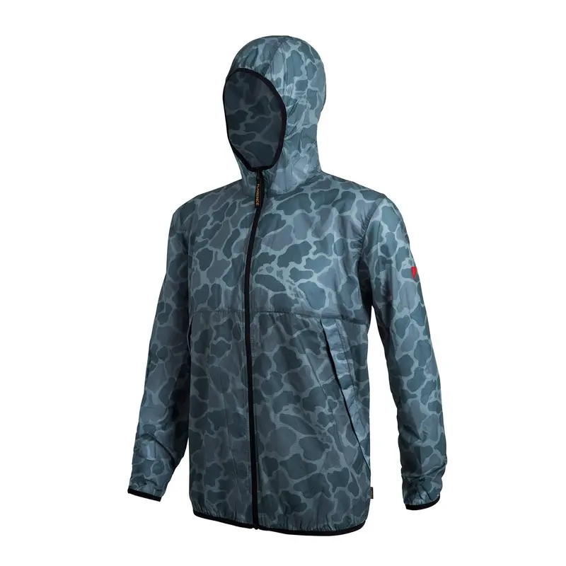 Florence Marine X Ultralight Packable Parachute Jacket – Light Sea Blue Camo 1
