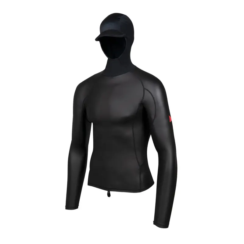 Florence Marine X Windshield 2.0 Hooded Long-Sleeve Rashguard In Black 1
