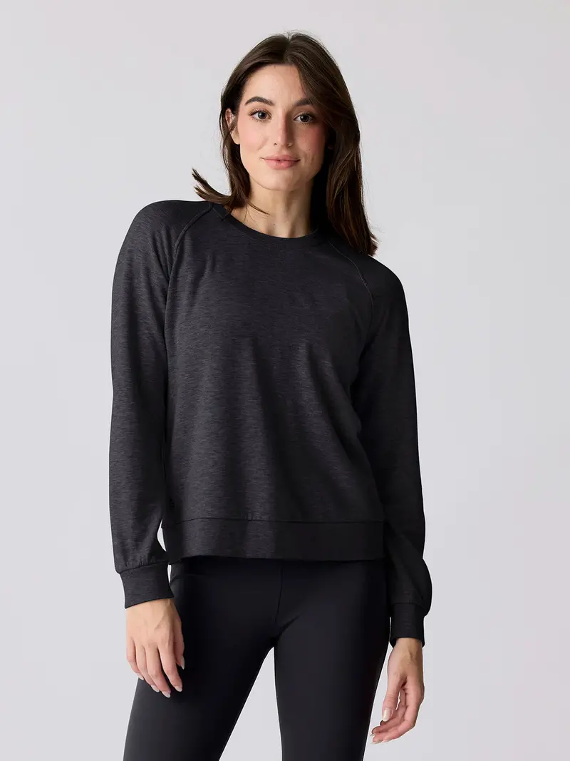 Free Fly Bamboo Lightweight Fleece Long-Sleeve Shirt – Heather Black 1