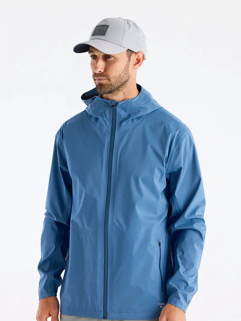 Free Fly Cloudshield Rain Jacket – Heron Blue 1