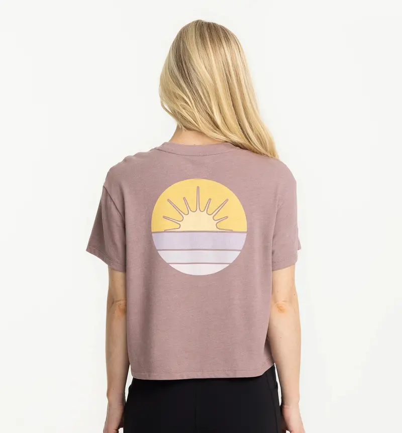 Free Fly Daybreak T-Shirt In Heather Fig 1