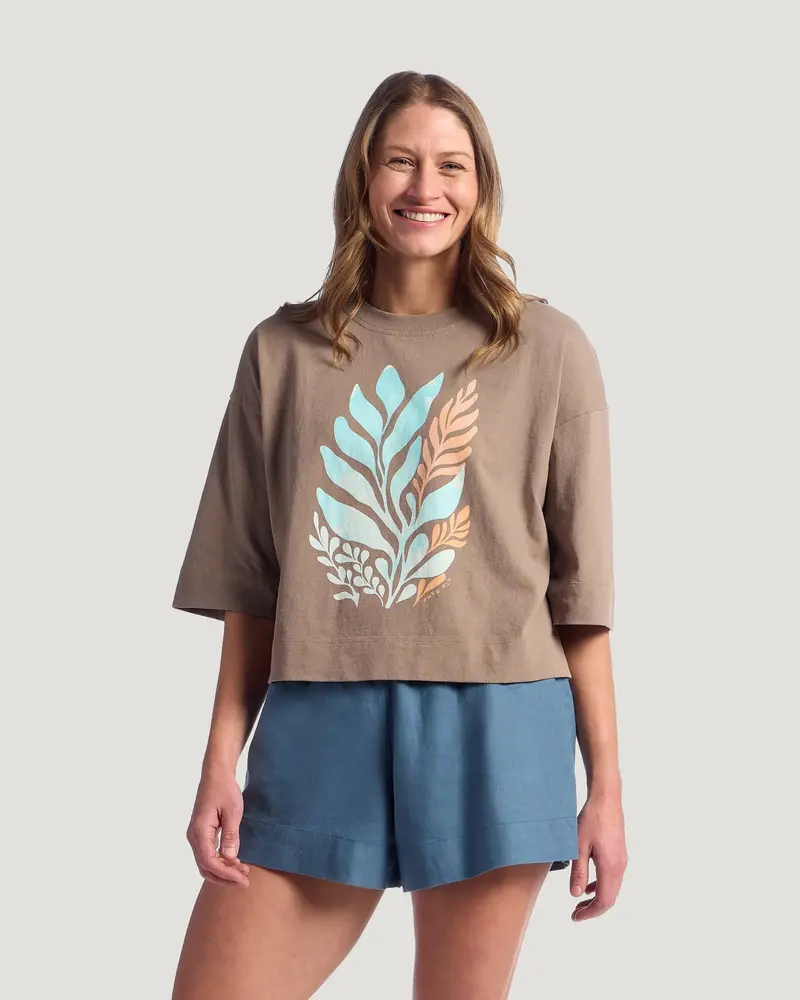 Free Fly Reef Garden Graphic T-Shirt – Fossil 1