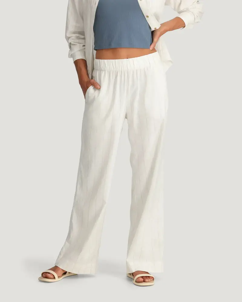 Free Fly Sullivan'S Tailored Pants – Sea Salt Vertical Stripe 1