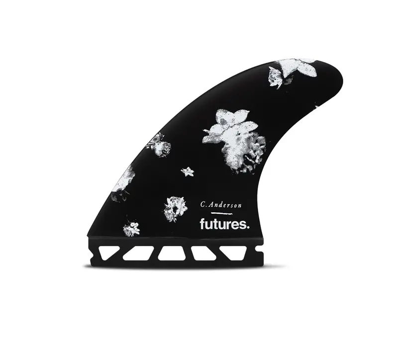 Futures Ando Blackstix Tri Fin Set – Large, Black 1