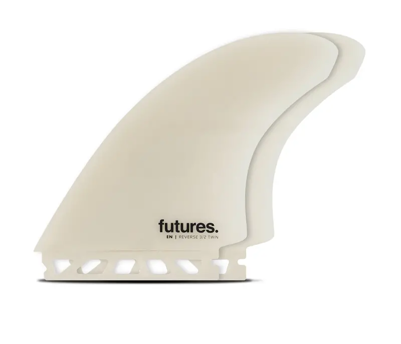 Futures En 3/2 Reverse Fiberglass Twin Fin Set In Grey 1
