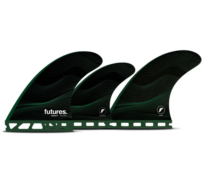 Futures F8 Legacy Tri/Quad Fin Set – Large, Green 1