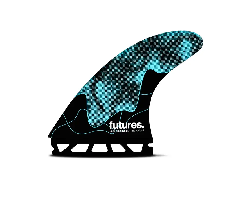 Futures Jack Robinson Honeycomb Tri-Fin Set – Aqua – Large 1