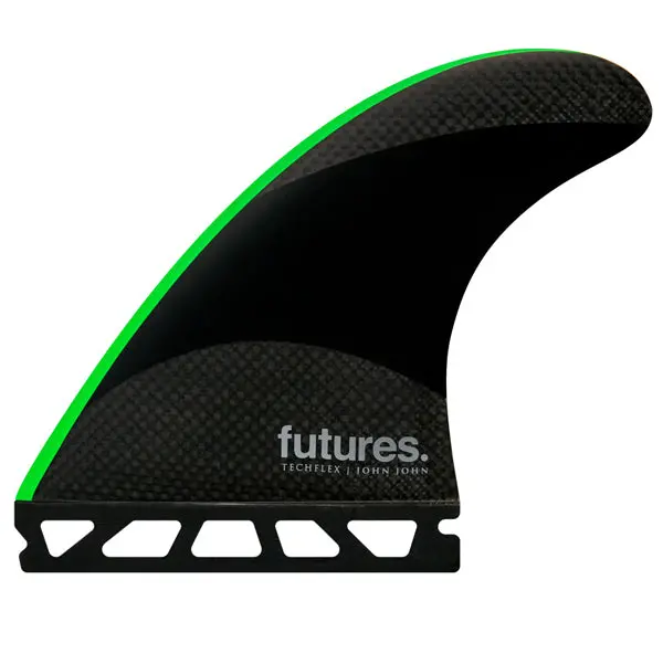 Futures John John 2 Techflex Tri-Fin Set – Neon Green – Medium 1