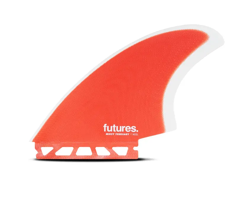 Futures Mikey February Keel Fin – Red And Grey 1
