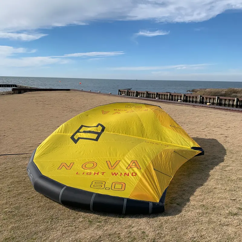 Gently Used 2023 North Nova Light Wind Wing – Sunset Yellow, 8M 1