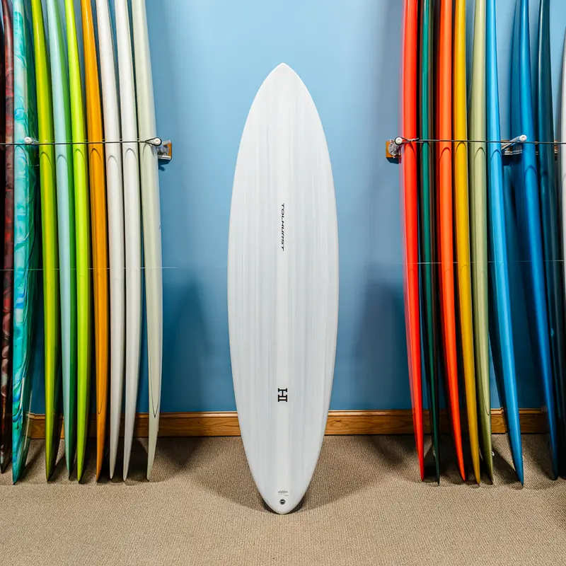 Harley Ingleby Mid 6 Mini Thunderbolt Red Custom Surfboard 6'8" 1