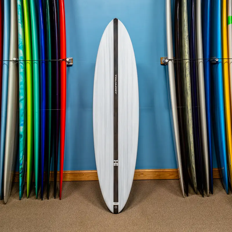 Harley Ingleby Mid 6 Thunderbolt Black Surfboard – 7'0" 1
