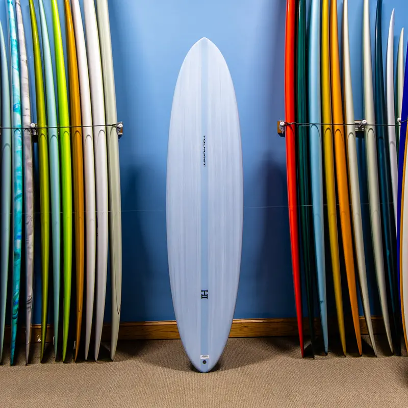Harley Ingleby Mid 6 Thunderbolt Surfboard – Red, 7'6" 1