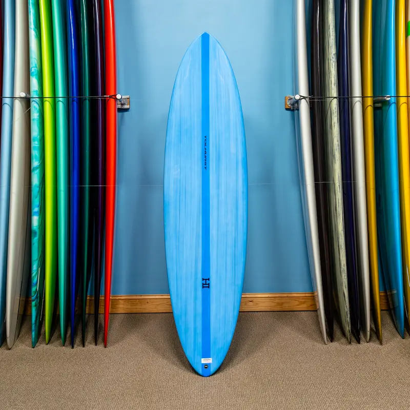 Harley Ingleby Mid 6 Twin Fin Surfboard – Thunderbolt Red, 6'10" 1