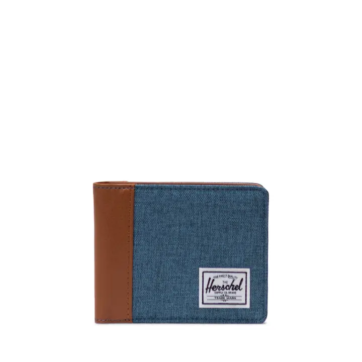 Herschel Hank Ii Rfid-Blocking Wallet – Copen Blue Crosshatch 1