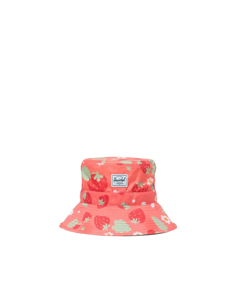 Herschel Toddler Uv-Protective Beach Bucket Hat – Shell Pink & Sweet Strawberries 1