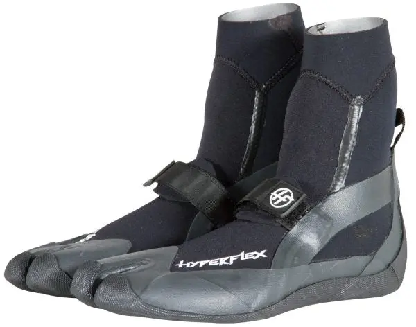 Hyperflex Pro 5Mm Split-Toe Booties – Black, Enhanced Traction 1