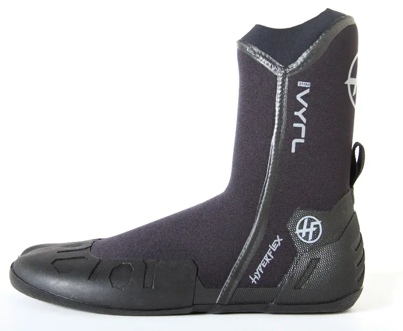 Hyperflex Vyrl 3Mm Split-Toe Wetsuit Booties – Black 1