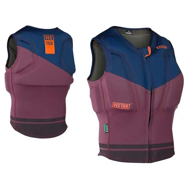 Ion Vector Impact Vest – Blue & Wine Contrast 1